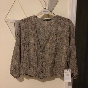 ZARA - Leopard top